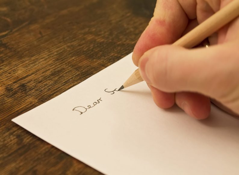Hand writing a Will